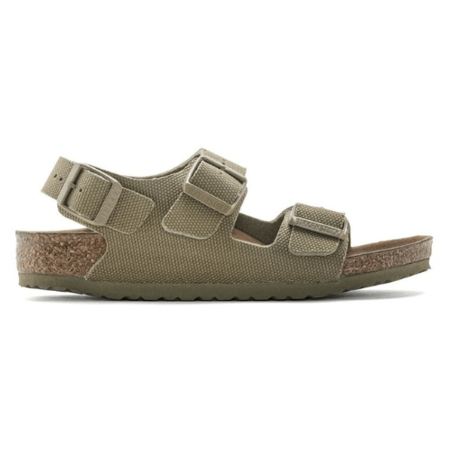 Birkenstock Milano Kids TEX Canvas Faded Khaki VEG