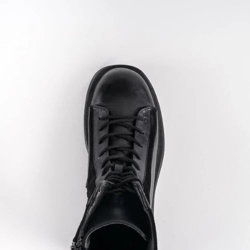 Boots en cuir et daim Makeba