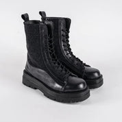 Boots en cuir et daim Makeba