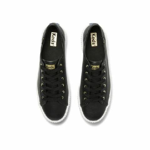 Baskets Triple Kick Amp en cuir KEDS Noir