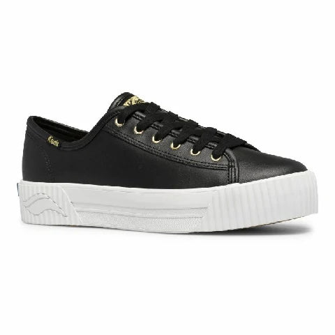 Baskets Triple Kick Amp en cuir KEDS Noir
