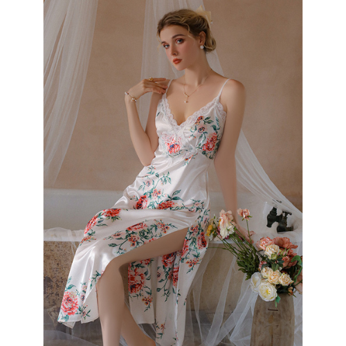 nuisette de nuit Blanc Bloom LFS314