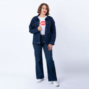 Lee Cooper Blouson Denim Relaxed Fit Bleu D70585-01 TANGA Femme