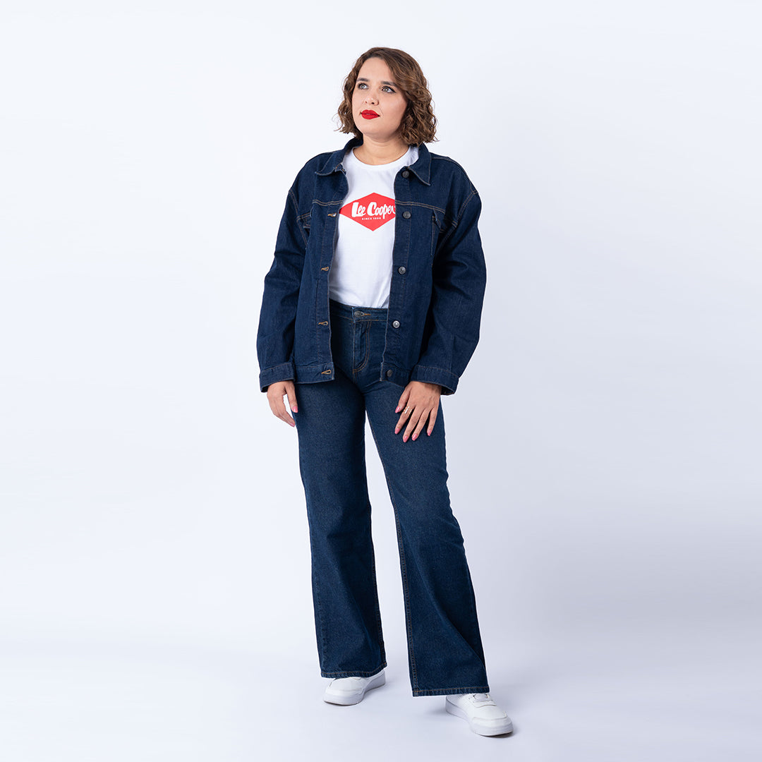 Lee Cooper Blouson Denim Relaxed Fit Bleu D70585-01 TANGA Femme