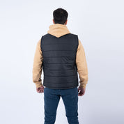 Lee Cooper Doudoune sans manches Noire TOILE-01 POPY Homme