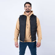 Lee Cooper Doudoune sans manches Noire TOILE-01 POPY Homme