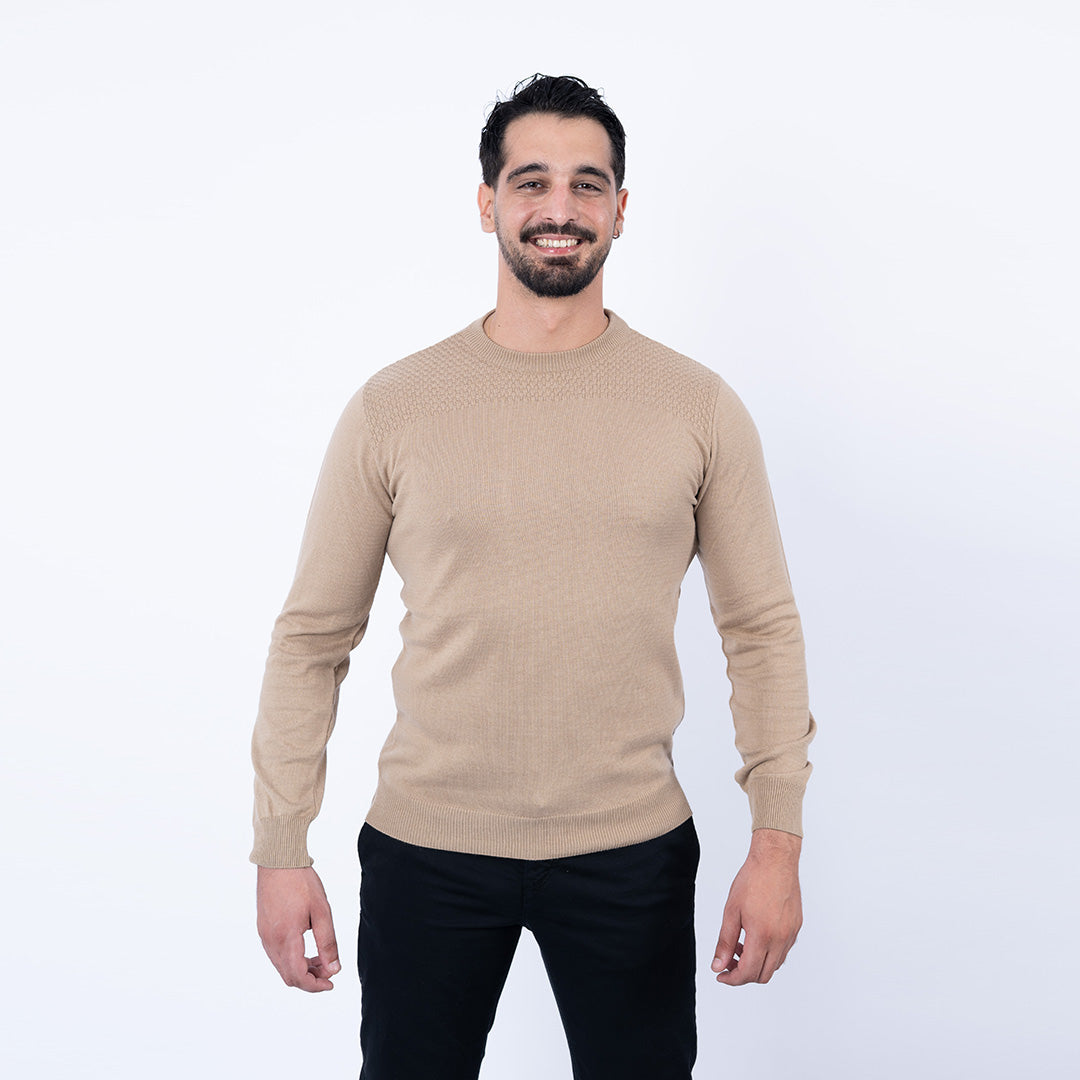 Lee Cooper Pull Beige MAILLE-04 LCH2511 Homme