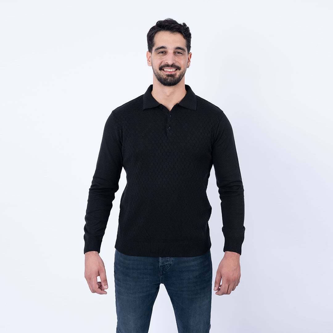 Lee Cooper Pull Noir MAILLE-06 LCH2521 Homme