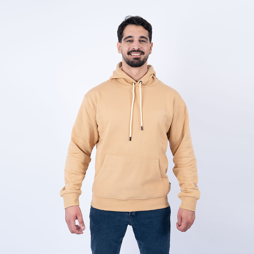 Lee Cooper Sweat Shirt Beige MAILLE-13 ARMA Homme