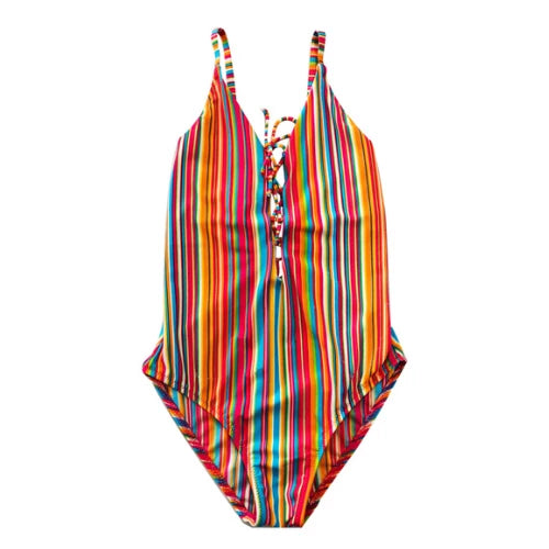Maillot jeune fille avec lacet Lyouna - Wildkard
