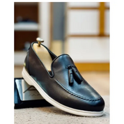 Mocassins en cuir – TE03 NOIR-Makeba