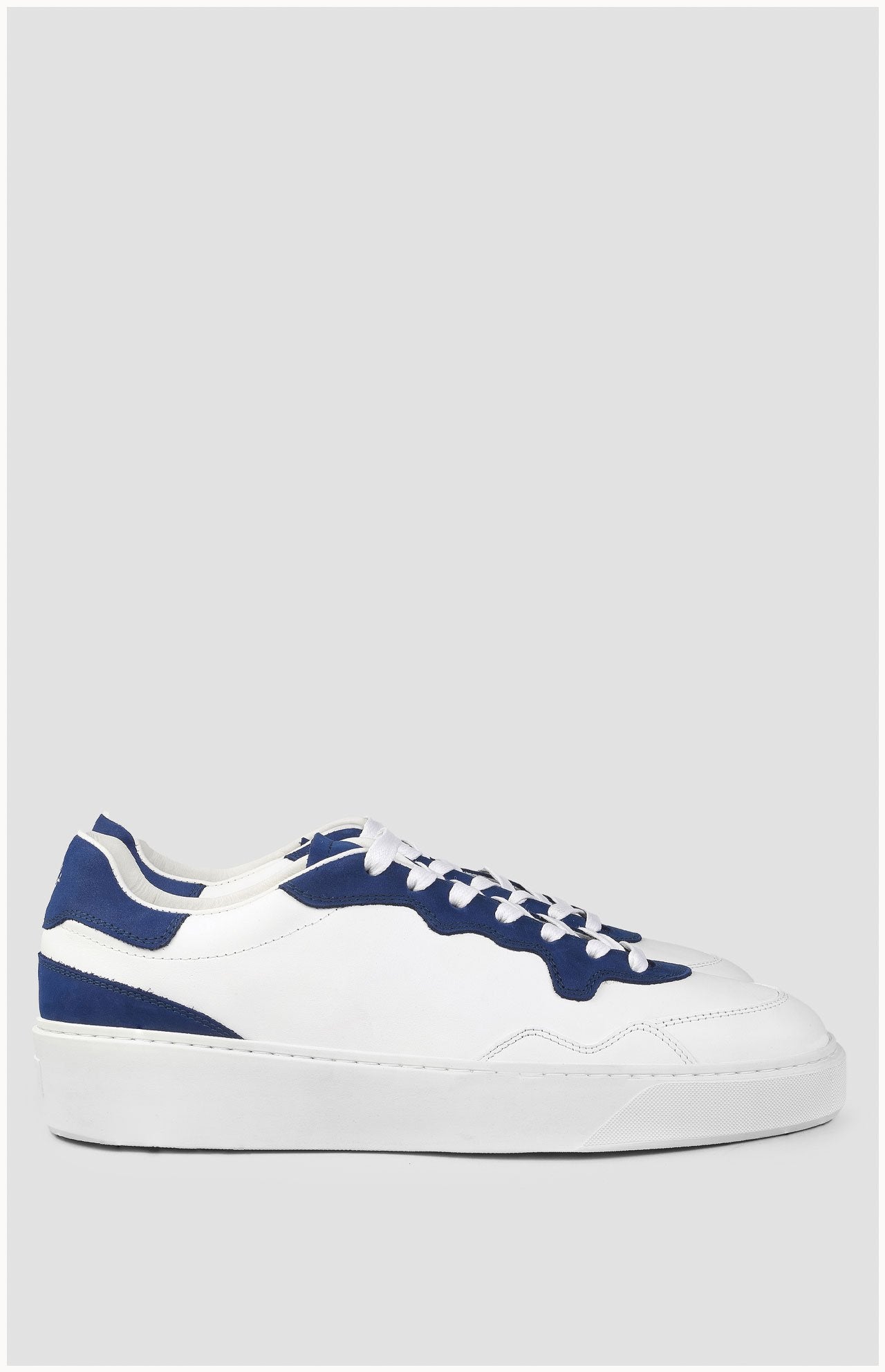 Otis Cuir Blanc Bleu