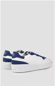 Otis Cuir Blanc Bleu