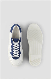 Otis Cuir Blanc Bleu