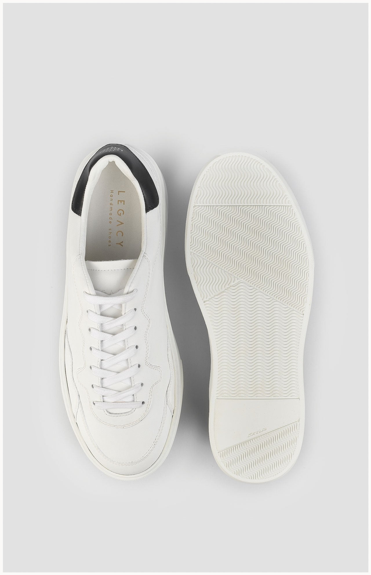 Otis Cuir Blanc Noir