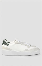 Otis Cuir Blanc Vert