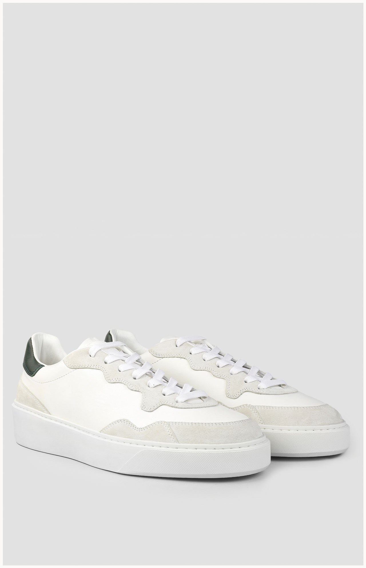 Otis Cuir Blanc Vert