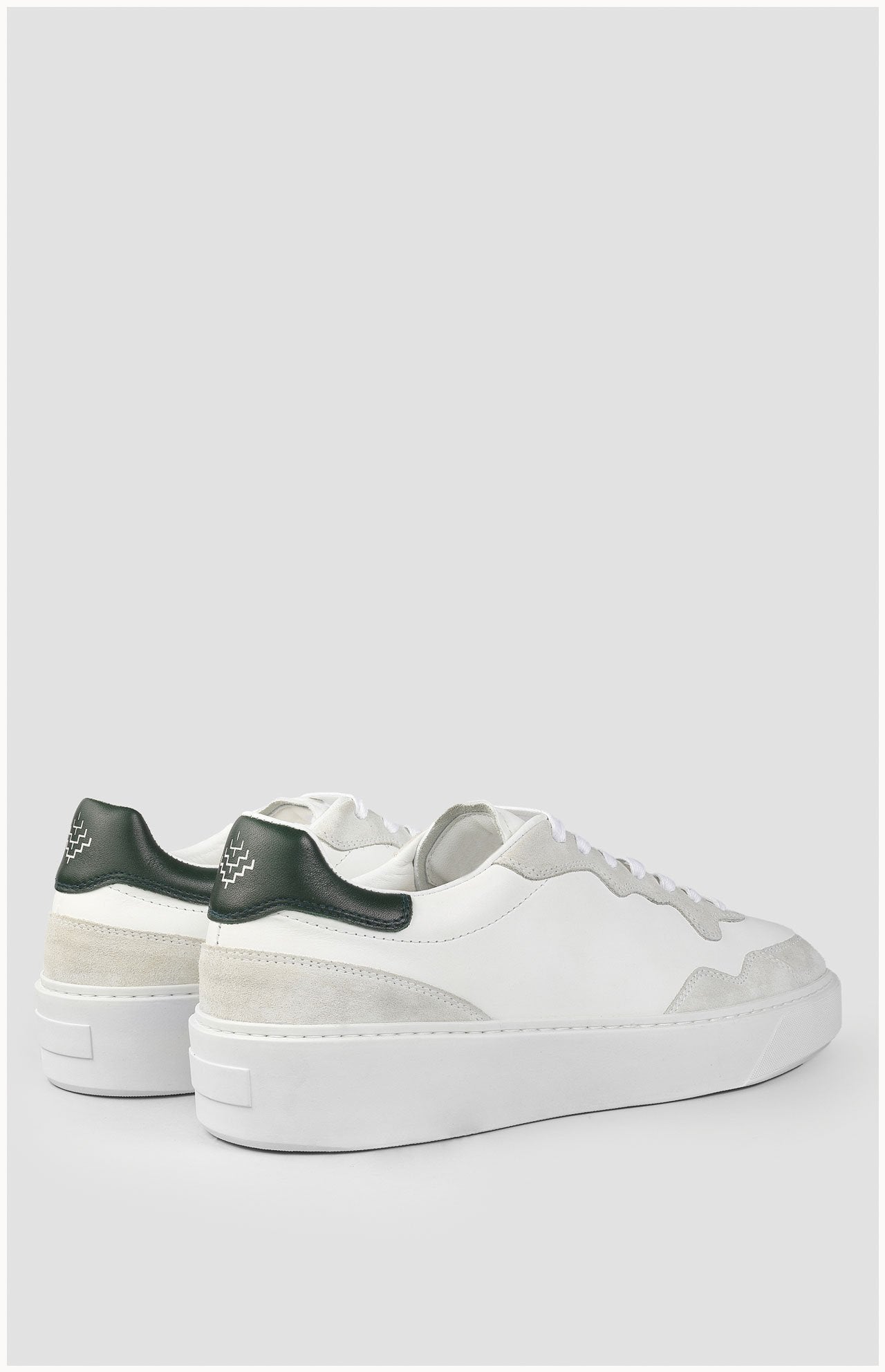 Otis Cuir Blanc Vert