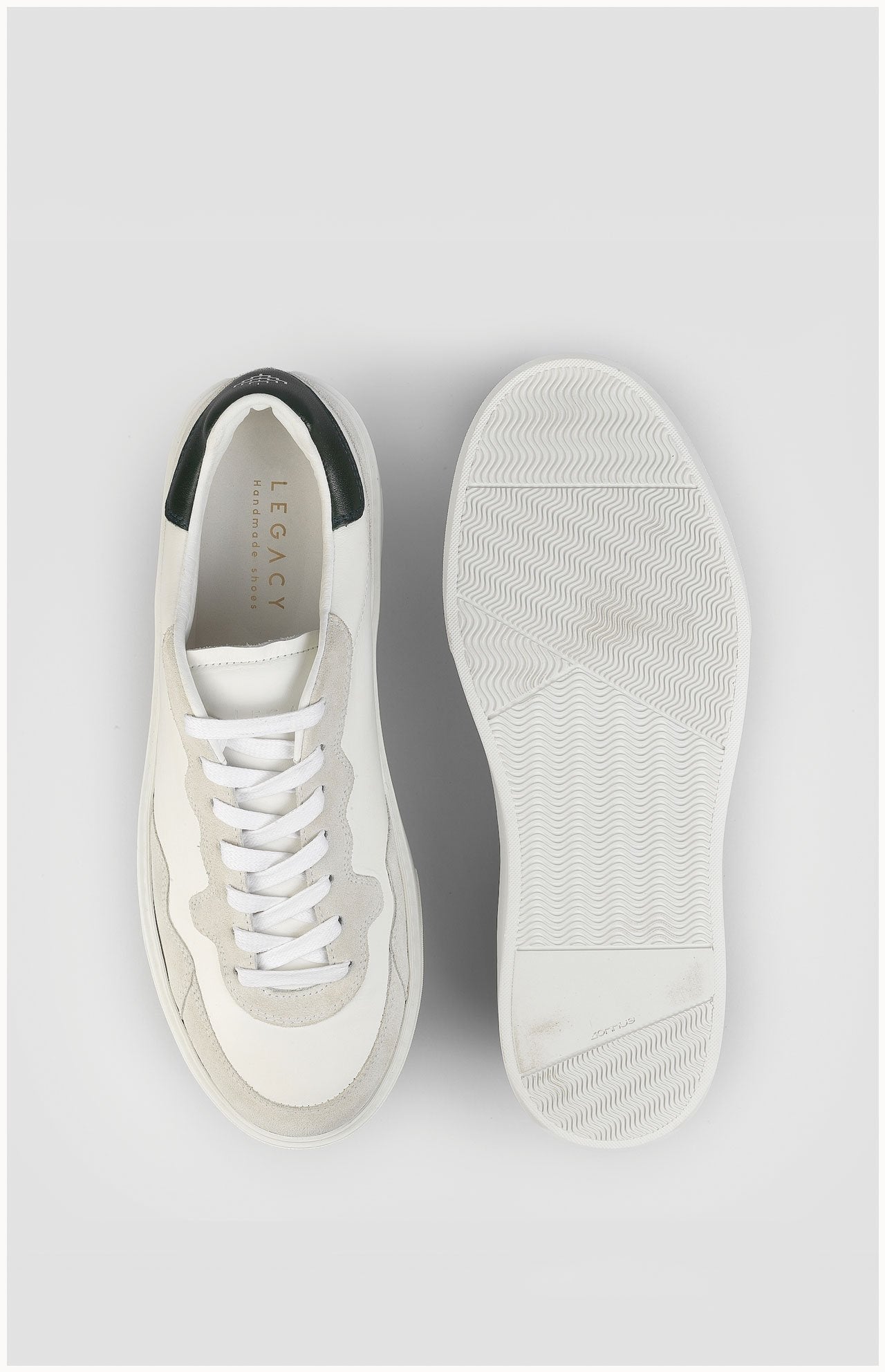 Otis Cuir Blanc Vert