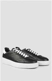 Otis Cuir Noir Blanc