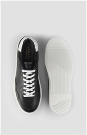 Otis Cuir Noir Blanc