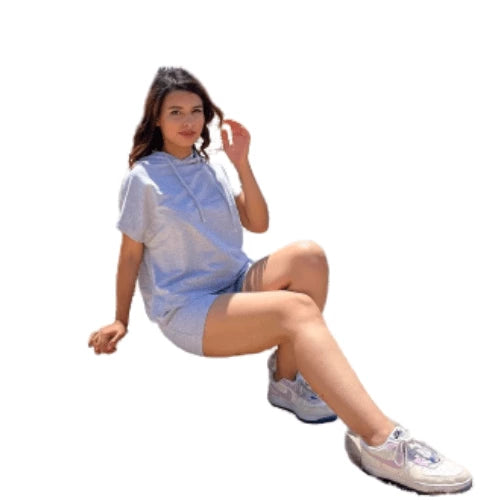 Ensemble short et haut capuche Pure
