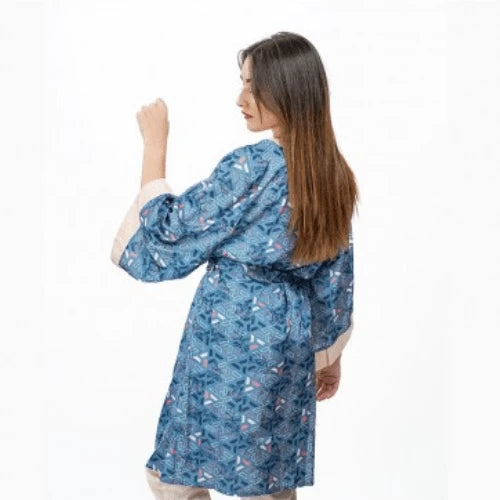 Robe de chambre manche kimino satin Lyouna