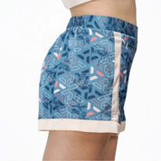 Short avec découpe satin Lyouna