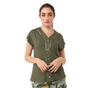 Chemise demi manche visocse Lyouna