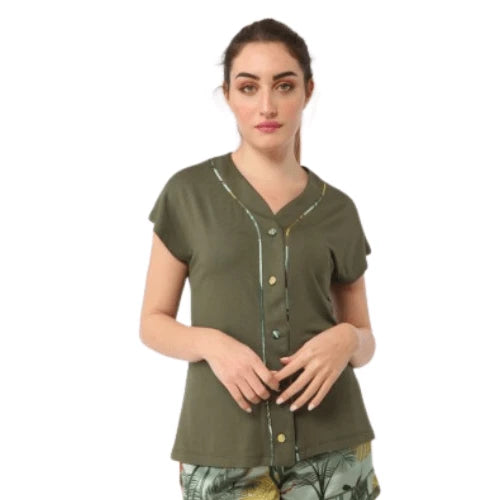 Chemise demi manche visocse Lyouna