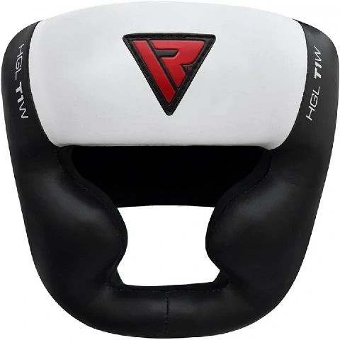 Head Guard Leather T1 White/Black New