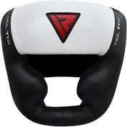Head Guard Leather T1 White/Black New