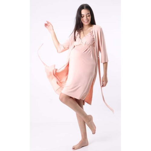 Robe de Chambre - Viscose -Rose poudré - Wildkard