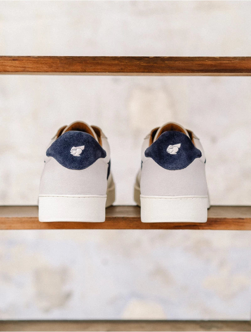 Sneakers Milwaukee Blanc et Bleu Indigo Bobbies