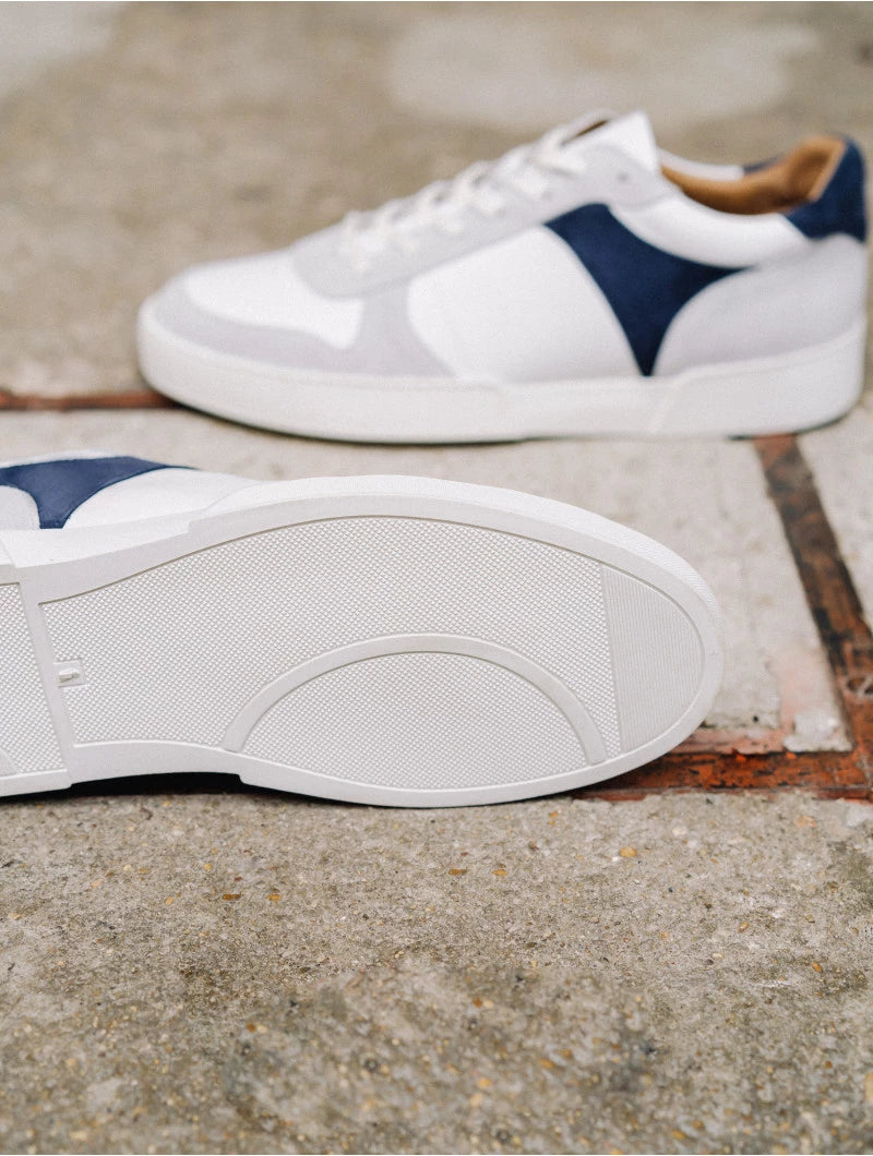 Sneakers Milwaukee Blanc et Bleu Indigo Bobbies