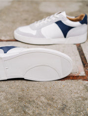 Sneakers Milwaukee Blanc et Bleu Indigo Bobbies