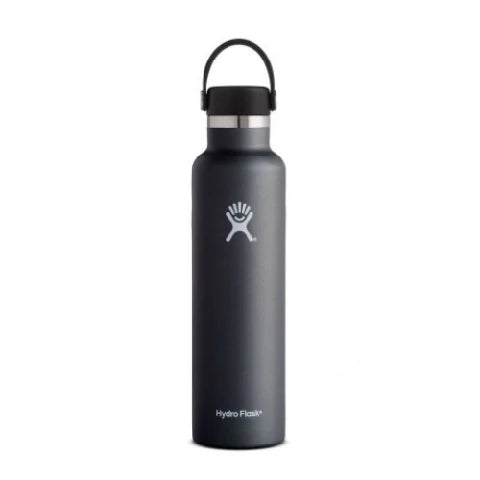 24 Oz Standard Mouth Flex Cap Black