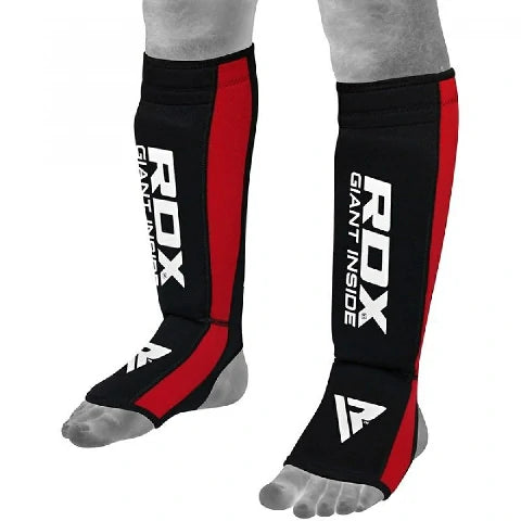 Neo Prene Shin Instep Red/Black