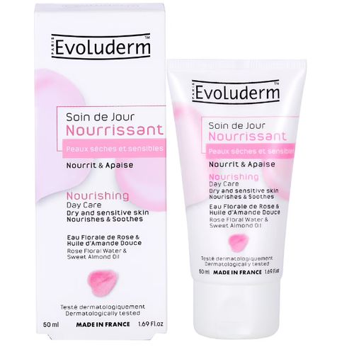 Evoluderm Soin De Jour Nourrissant Peaux Sèches et Sensibles-50 ML