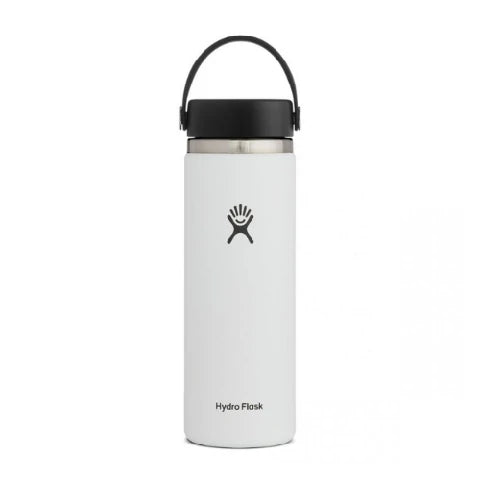 20 Oz Wide Mouth With Flex Cap White