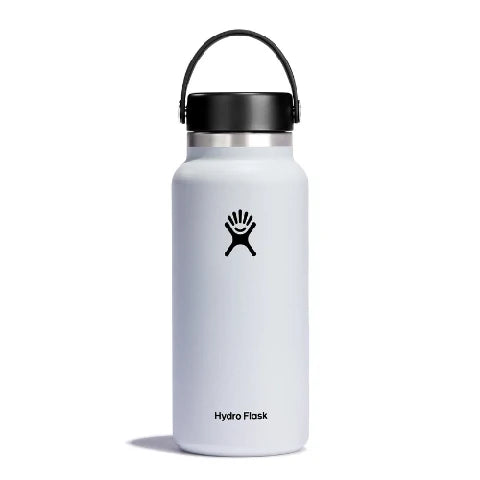 32 Oz Wide Mouth With Flex Cap White