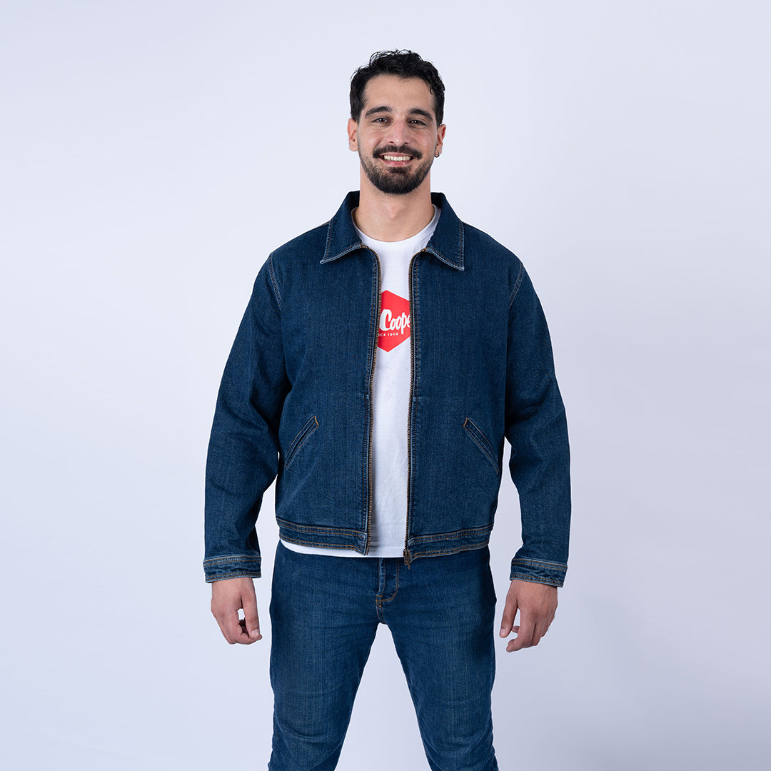 Lee Cooper Blouson Denim Relaxed Fit Bleu MAXON-05 RETTY Homme