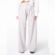 Pantalon tailleur coupe large
