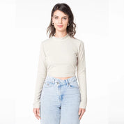 Crop top dos nu vert amande Zoda