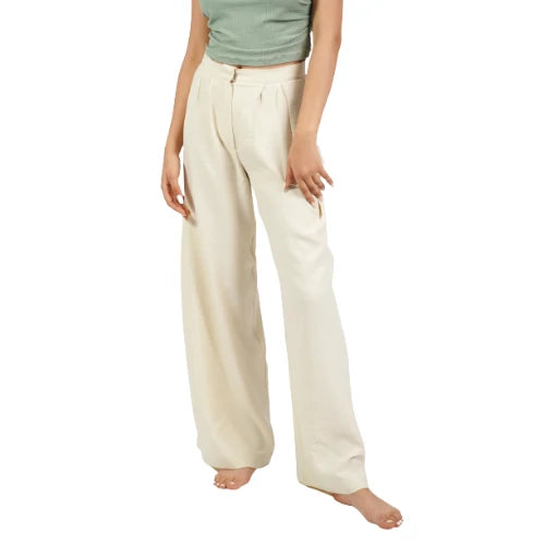 Pantalon large écru Zoda