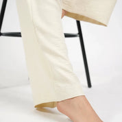 Pantalon large écru Zoda