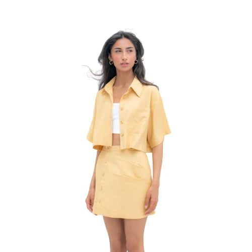 Chemisier oversized en lin Zoda