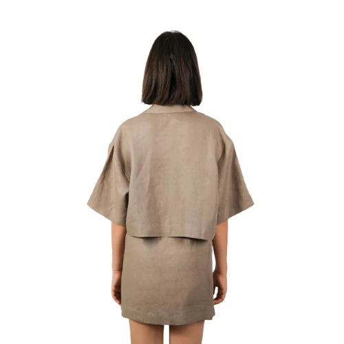 Chemisier oversized en lin Zoda