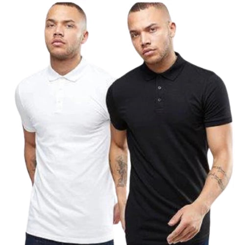Pack Polos Noir et Blanc Zoom
