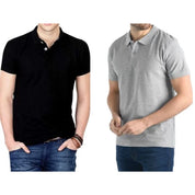 Pack Polos Noir et Gris Zoom